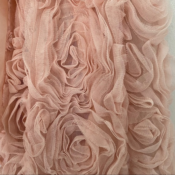 Macy’s Pink Cocktail Dress with tulle roses - Picture 6 of 7